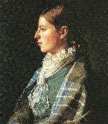 Michael Ancher portraet af anna brondum oil on canvas